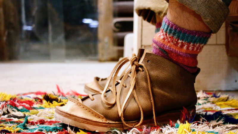 アラスカ・レザーで作られた革靴のエイジング