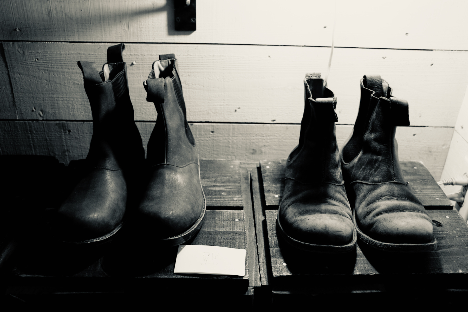 エイジングが美しいサイドゴアシューズ