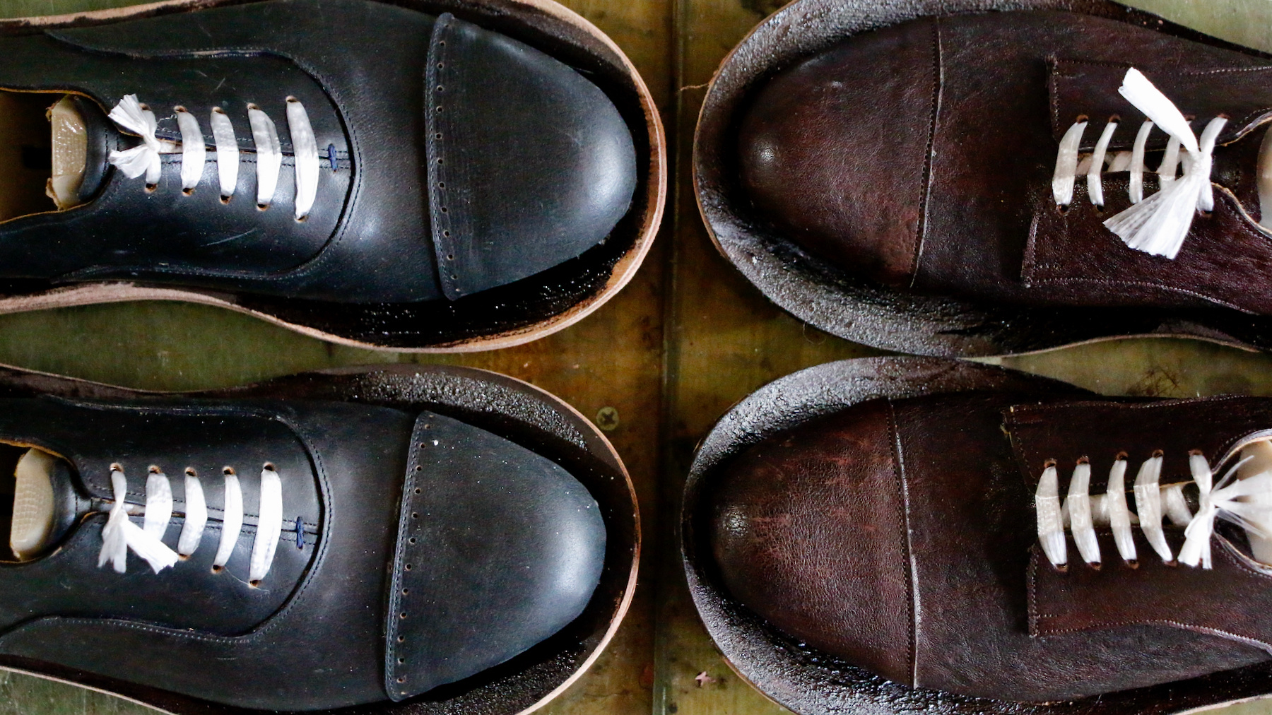 こうべくつ家の靴づくり教室|生徒作成の革靴